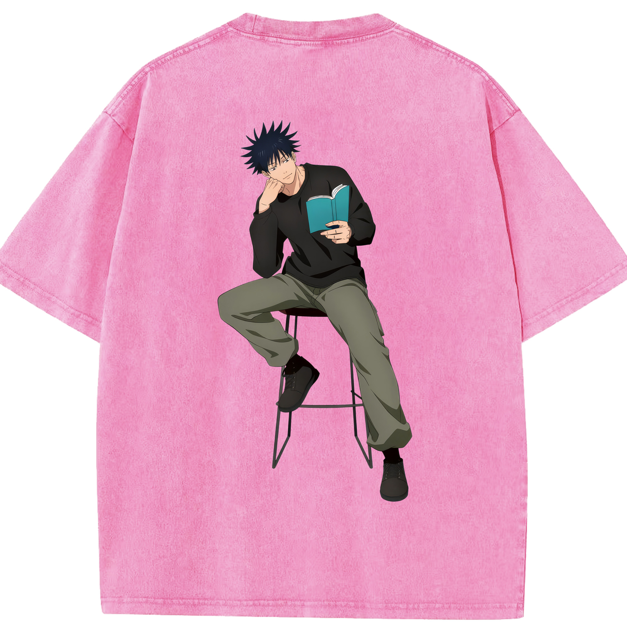 （画像用） 呪術廻戦 Jujutsu Kaisen 綿100% ヴィンテージ風 半袖Tシャツ（背面プリント）
